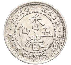 5 центов 1891 года Гонконг