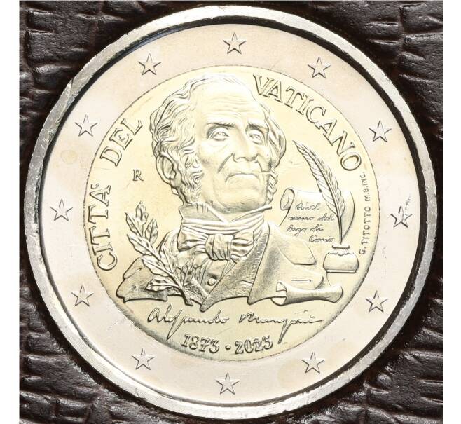 Монета 2 евро 2023 года Ватикан «150 лет со дня смерти Алессандро Мандзони» (Артикул M2-69474)