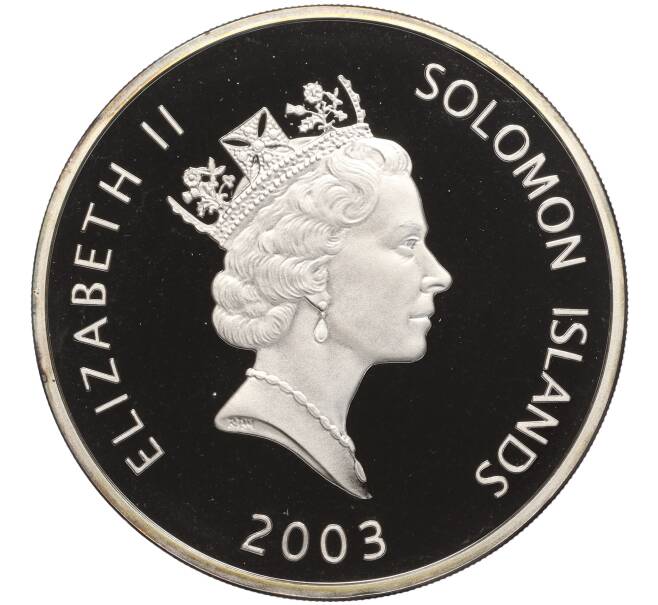 Монета 25 долларов 2003 года Соломоновы острова «Самолеты — Самолет братьев Райт» (Артикул M2-69493)