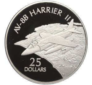 25 долларов 2003 года Соломоновы острова «Самолеты — McDonnell Douglas AV-8B Harrier II»