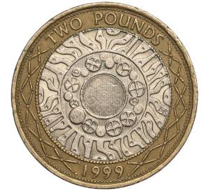 2 фунта 1999 года Велиокбритания