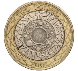 2 фунта 2001 года Велиокбритания