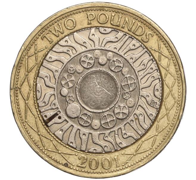 Монета 2 фунта 2001 года Велиокбритания (Артикул K11-105388)