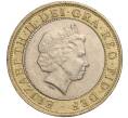 Монета 2 фунта 2001 года Велиокбритания (Артикул K11-105388)