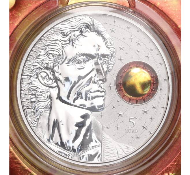 Монета 5 евро 2023 года Мальта «550 лет со дня рождения Николая Коперника» — в буклете (Артикул M2-69512)
