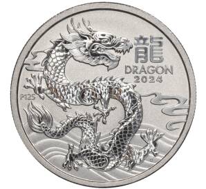 100 долларов 2024 года Австралия «Китайский гороскоп — Год дракона»