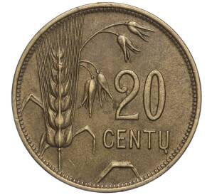 20 центов 1925 года Литва — Фото №1