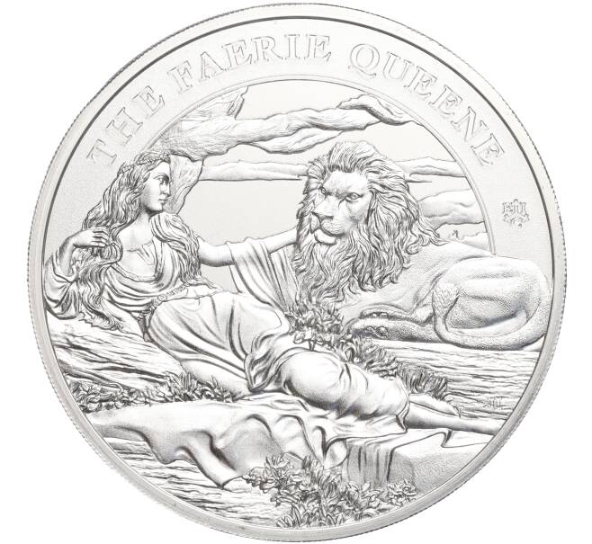Монета 1 фунт 2024 года Остров Святой Елены «Королева Фей — Уна и лев» (Артикул M2-69606)