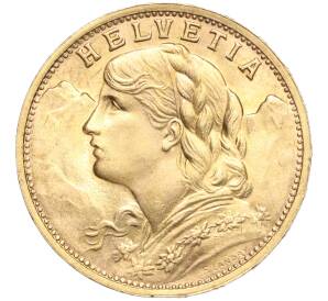 20 франков 1935 года Швейцария — Фото №1