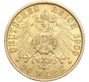 20 марок 1909 года А Германия (Пруссия) — Фото №2