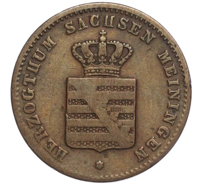 Монета 1 пфенниг 1860 года Саксен-Мейнинген (Артикул K1-4952)