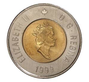 2 доллара 1999 года Основание Нунавута — Фото №2