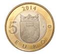 Монета 5 евро 2014 года Исторические регионы Финляндии — Карелия (Кукушка) (Артикул M2-4818)