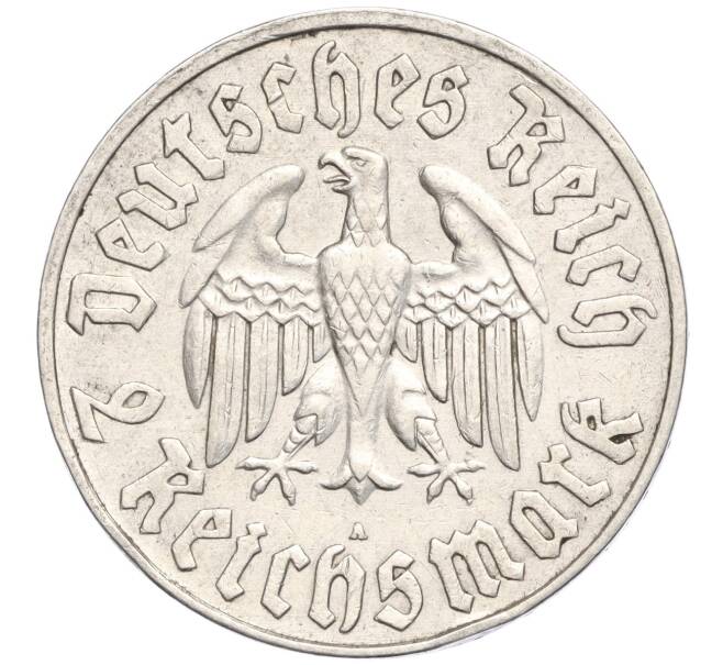 Монета 2 рейхсмарки 1933 года А Германия «450 лет со дня рождения Мартина Лютера» (Артикул K27-84622)