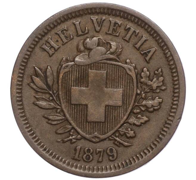 Монета 1 раппен 1879 года Швейцария (Артикул M2-69627)