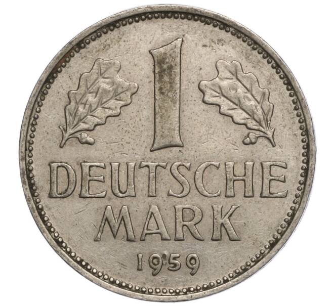 Монета 1 марка 1959 года J Западная Германия (ФРГ) (Артикул M2-69637)