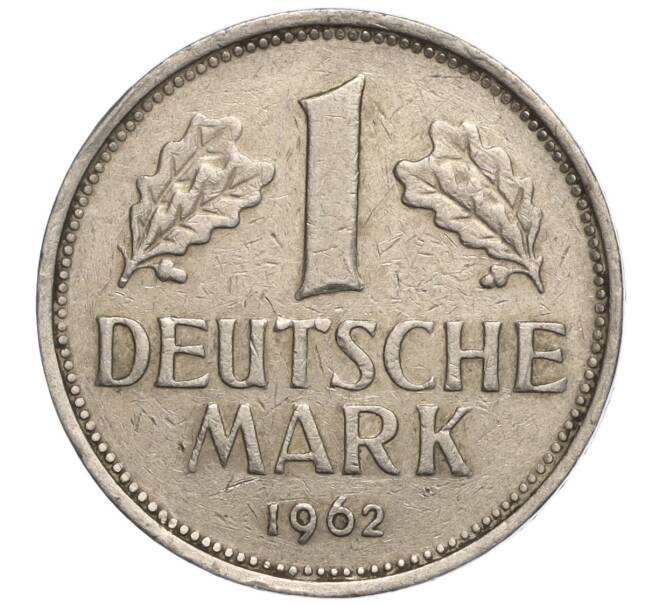 Монета 1 марка 1962 года F Западная Германия (ФРГ) (Артикул M2-69645)