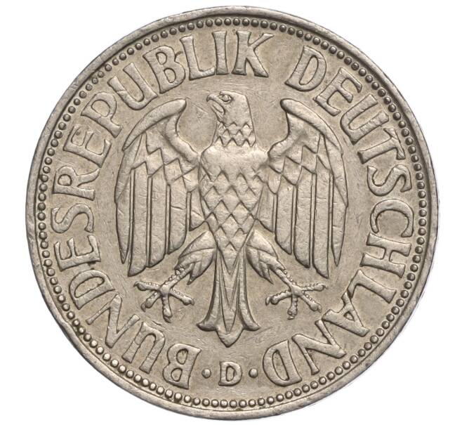 Монета 1 марка 1962 года D Западная Германия (ФРГ) (Артикул M2-69646)