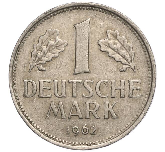 Монета 1 марка 1962 года F Западная Германия (ФРГ) (Артикул M2-69647)