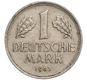 1 марка 1963 года F Западная Германия (ФРГ)