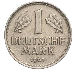 1 марка 1963 года F Западная Германия (ФРГ)