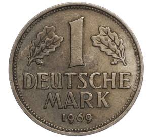 1 марка 1969 года G Западная Германия (ФРГ) — Фото №1