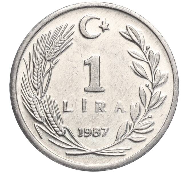 Монета 1 лира 1987 года Турция (Артикул K11-105966)