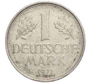 1 марка 1971 года F Западная Германия (ФРГ) — Фото №1