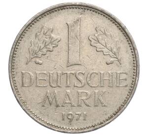 1 марка 1971 года G Западная Германия (ФРГ) — Фото №1
