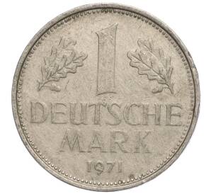 1 марка 1971 года F Западная Германия (ФРГ) — Фото №1