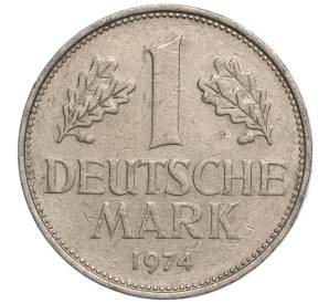 1 марка 1974 года D Западная Германия (ФРГ) — Фото №1