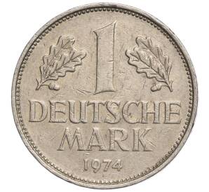 1 марка 1974 года D Западная Германия (ФРГ)