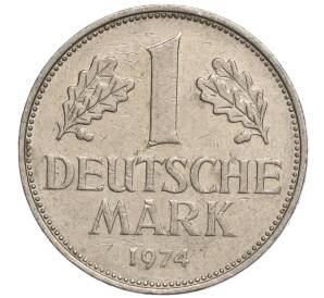 1 марка 1974 года D Западная Германия (ФРГ)