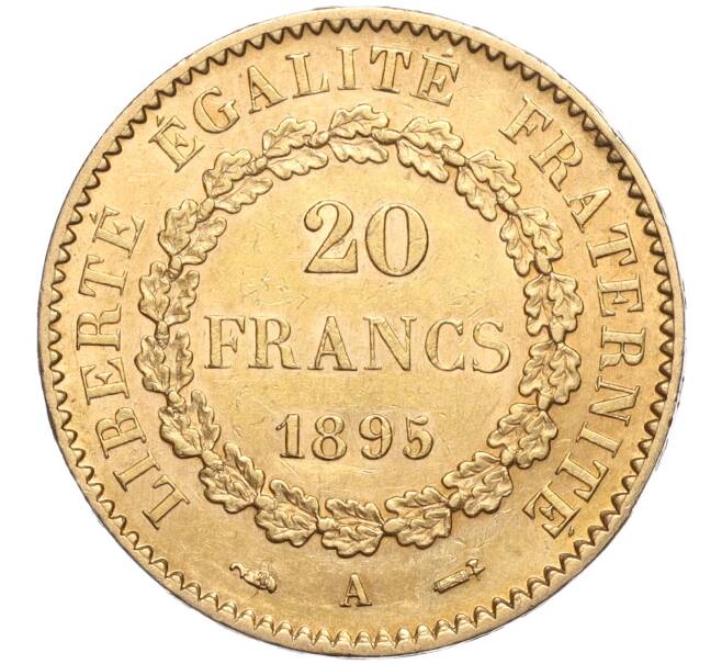 Монета 20 франков 1895 года А Франция (Артикул M2-69793)