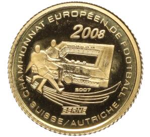 1500 франков 2007 года Кот д'Ивуар «Чемпионат Европы по футболу 2008 — Берн»