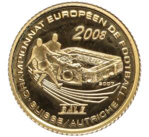1500 франков 2007 года Кот д'Ивуар «Чемпионат Европы по футболу 2008 — Базель»