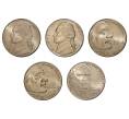 Набор монет 5 центов «200 лет освоения Дикого Запада»