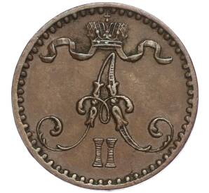 1 пенни 1867 года Русская Финляндия — Фото №2