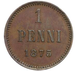 1 пенни 1875 года Русская Финляндия — Фото №1