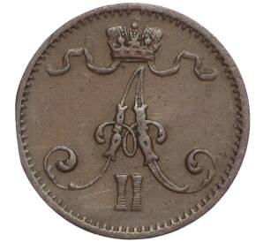 1 пенни 1876 года Русская Финляндия — Фото №2