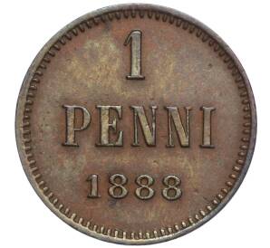 1 пенни 1888 года Русская Финляндия — Фото №1