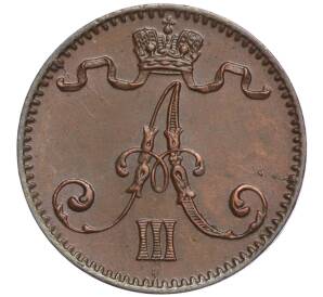 1 пенни 1892 года Русская Финляндия — Фото №2