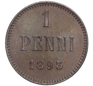 1 пенни 1893 года Русская Финляндия — Фото №1