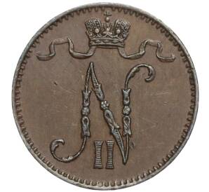 1 пенни 1895 года Русская Финляндия — Фото №2