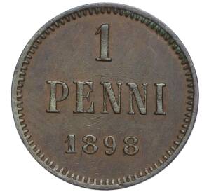 1 пенни 1898 года Русская Финляндия — Фото №1