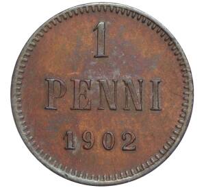 1 пенни 1902 года Русская Финляндия — Фото №1