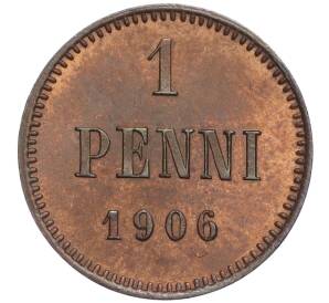 1 пенни 1906 года Русская Финляндия — Фото №1