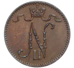 1 пенни 1907 года Русская Финляндия — Фото №2
