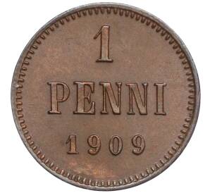 1 пенни 1909 года Русская Финляндия — Фото №1
