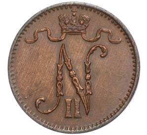 1 пенни 1909 года Русская Финляндия — Фото №2